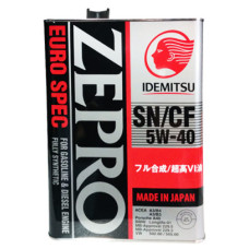 Idemitsu Zepro Euro Spec SN/CF 5W-40 4л.