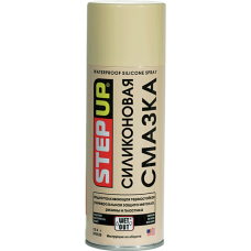 Силиконовая смазка, водоотталкивающая термостойкая, универсальная защита металла, резины и пластика StepUp 284 г.